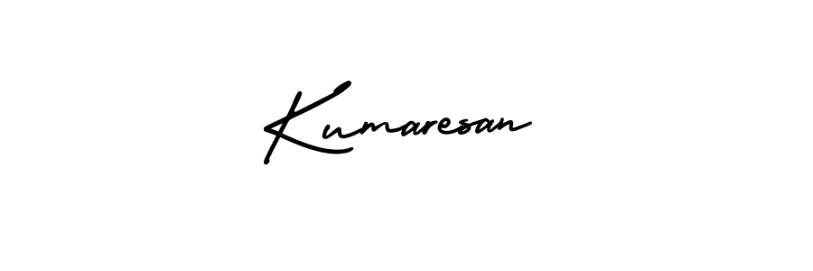 The best way (AmerikaSignatureDemo-Regular) to make a short signature is to pick only two or three words in your name. The name Kumaresan include a total of six letters. For converting this name. Kumaresan signature style 3 images and pictures png