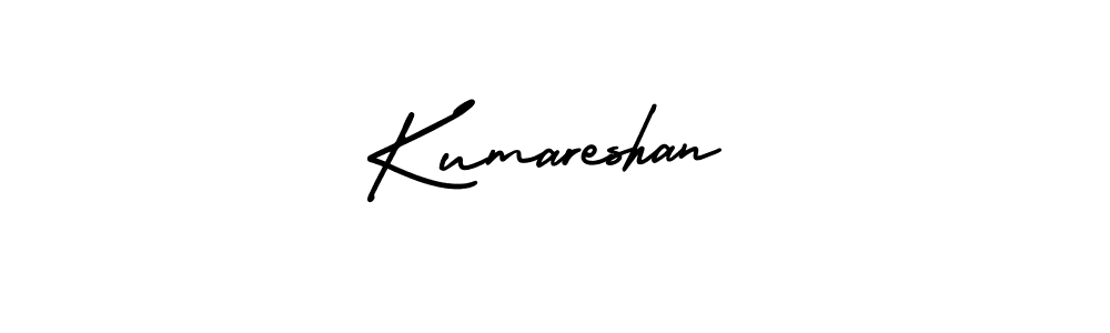 Design your own signature with our free online signature maker. With this signature software, you can create a handwritten (AmerikaSignatureDemo-Regular) signature for name Kumareshan. Kumareshan signature style 3 images and pictures png