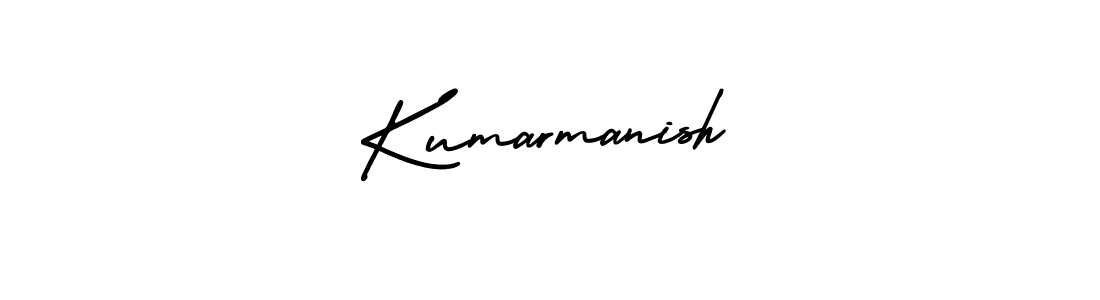 You should practise on your own different ways (AmerikaSignatureDemo-Regular) to write your name (Kumarmanish) in signature. don't let someone else do it for you. Kumarmanish signature style 3 images and pictures png