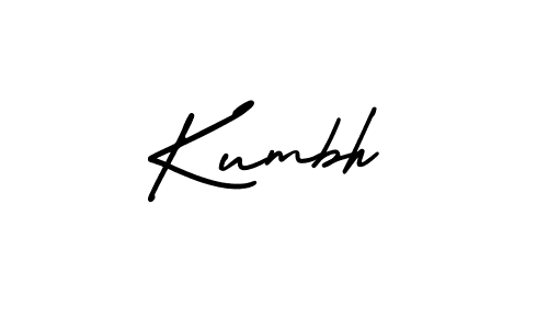 It looks lik you need a new signature style for name Kumbh. Design unique handwritten (AmerikaSignatureDemo-Regular) signature with our free signature maker in just a few clicks. Kumbh signature style 3 images and pictures png