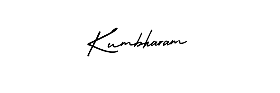 It looks lik you need a new signature style for name Kumbharam. Design unique handwritten (AmerikaSignatureDemo-Regular) signature with our free signature maker in just a few clicks. Kumbharam signature style 3 images and pictures png