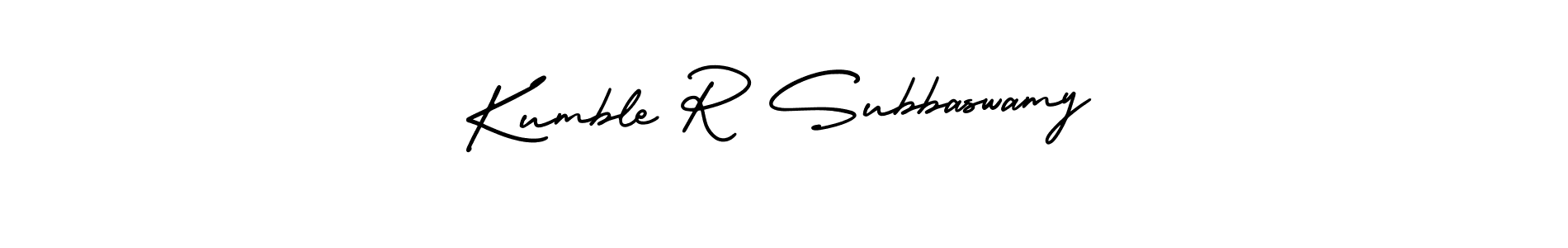 How to Draw Kumble R Subbaswamy signature style? AmerikaSignatureDemo-Regular is a latest design signature styles for name Kumble R Subbaswamy. Kumble R Subbaswamy signature style 3 images and pictures png