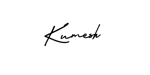 Create a beautiful signature design for name Kumesh. With this signature (AmerikaSignatureDemo-Regular) fonts, you can make a handwritten signature for free. Kumesh signature style 3 images and pictures png