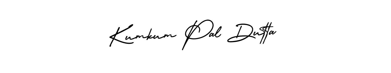 How to make Kumkum Pal Dutta name signature. Use AmerikaSignatureDemo-Regular style for creating short signs online. This is the latest handwritten sign. Kumkum Pal Dutta signature style 3 images and pictures png