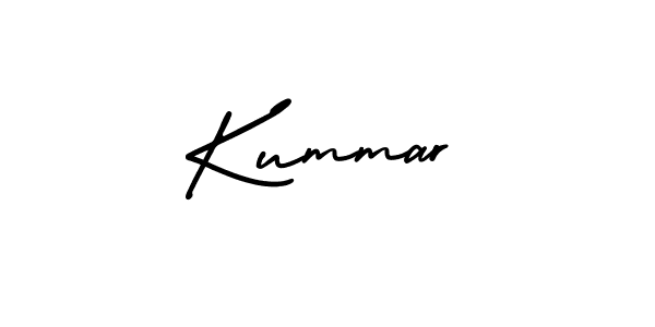 You should practise on your own different ways (AmerikaSignatureDemo-Regular) to write your name (Kummar) in signature. don't let someone else do it for you. Kummar signature style 3 images and pictures png