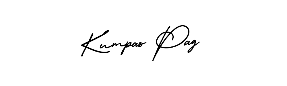 How to make Kumpas Pag name signature. Use AmerikaSignatureDemo-Regular style for creating short signs online. This is the latest handwritten sign. Kumpas Pag signature style 3 images and pictures png