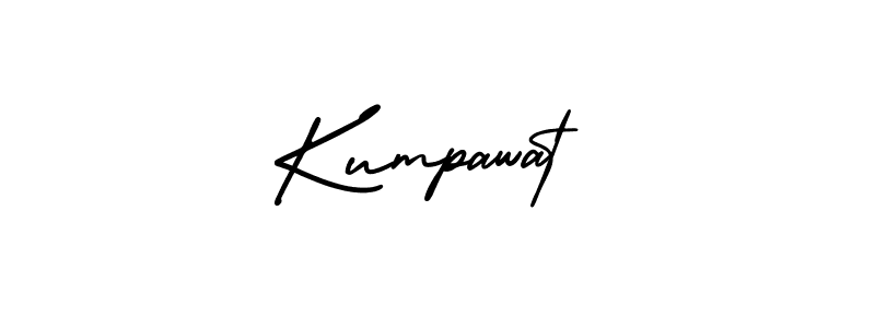 The best way (AmerikaSignatureDemo-Regular) to make a short signature is to pick only two or three words in your name. The name Kumpawat include a total of six letters. For converting this name. Kumpawat signature style 3 images and pictures png