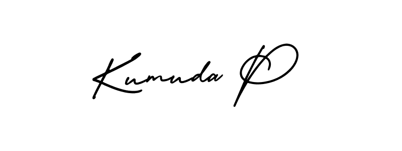 Design your own signature with our free online signature maker. With this signature software, you can create a handwritten (AmerikaSignatureDemo-Regular) signature for name Kumuda P. Kumuda P signature style 3 images and pictures png