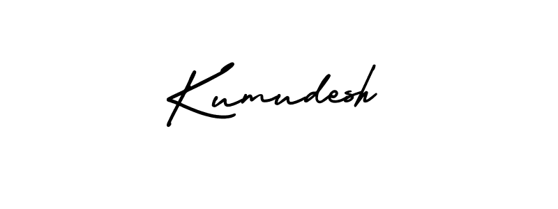 Design your own signature with our free online signature maker. With this signature software, you can create a handwritten (AmerikaSignatureDemo-Regular) signature for name Kumudesh. Kumudesh signature style 3 images and pictures png