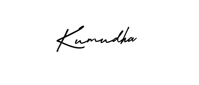 Create a beautiful signature design for name Kumudha. With this signature (AmerikaSignatureDemo-Regular) fonts, you can make a handwritten signature for free. Kumudha signature style 3 images and pictures png