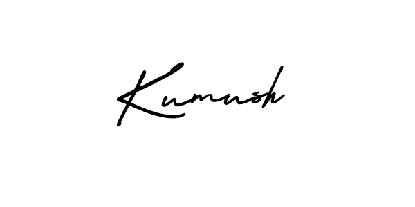 Kumush stylish signature style. Best Handwritten Sign (AmerikaSignatureDemo-Regular) for my name. Handwritten Signature Collection Ideas for my name Kumush. Kumush signature style 3 images and pictures png