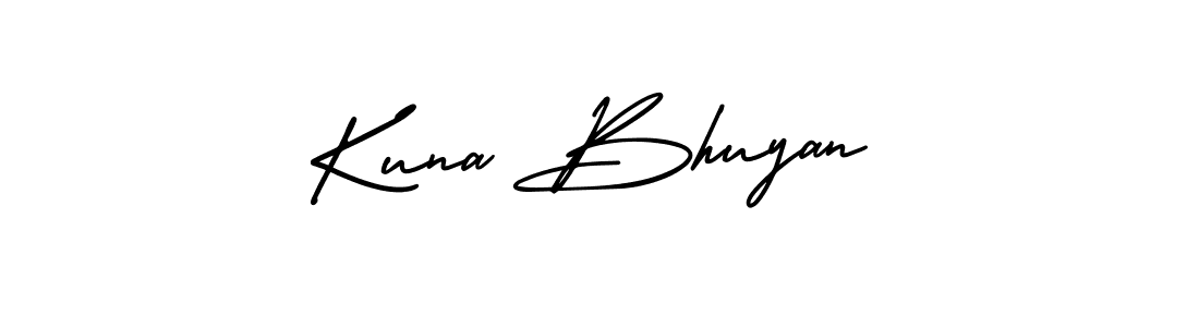 Create a beautiful signature design for name Kuna Bhuyan. With this signature (AmerikaSignatureDemo-Regular) fonts, you can make a handwritten signature for free. Kuna Bhuyan signature style 3 images and pictures png