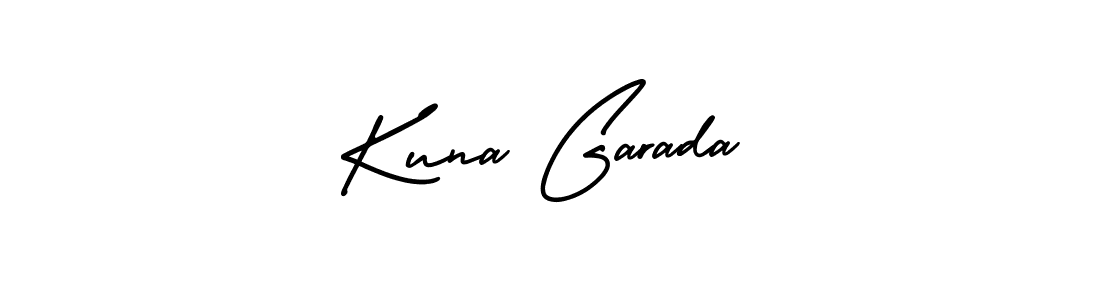 if you are searching for the best signature style for your name Kuna Garada. so please give up your signature search. here we have designed multiple signature styles  using AmerikaSignatureDemo-Regular. Kuna Garada signature style 3 images and pictures png