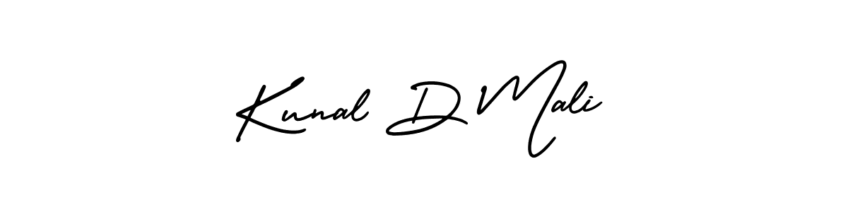 This is the best signature style for the Kunal D Mali name. Also you like these signature font (AmerikaSignatureDemo-Regular). Mix name signature. Kunal D Mali signature style 3 images and pictures png