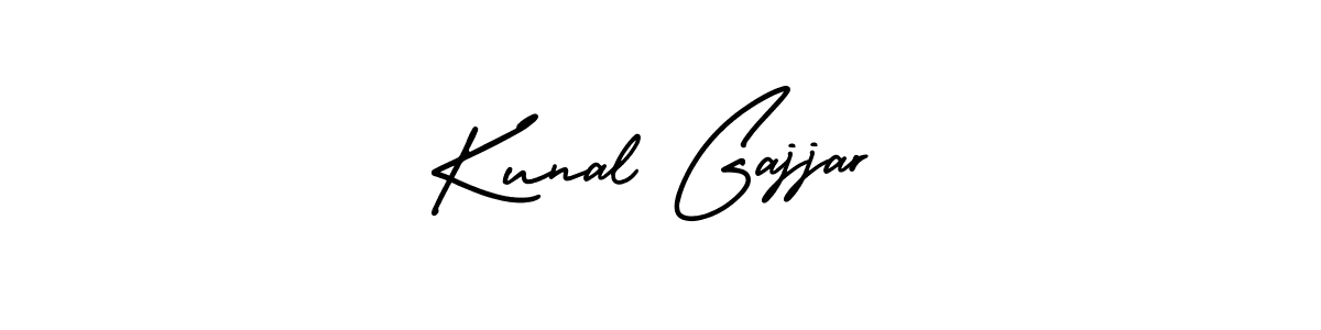 You should practise on your own different ways (AmerikaSignatureDemo-Regular) to write your name (Kunal Gajjar) in signature. don't let someone else do it for you. Kunal Gajjar signature style 3 images and pictures png