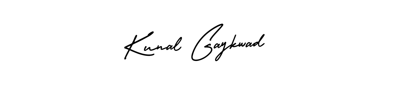 You should practise on your own different ways (AmerikaSignatureDemo-Regular) to write your name (Kunal Gaykwad) in signature. don't let someone else do it for you. Kunal Gaykwad signature style 3 images and pictures png