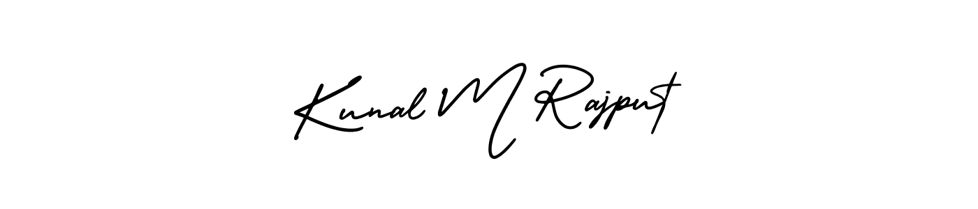 Also You can easily find your signature by using the search form. We will create Kunal M Rajput name handwritten signature images for you free of cost using AmerikaSignatureDemo-Regular sign style. Kunal M Rajput signature style 3 images and pictures png