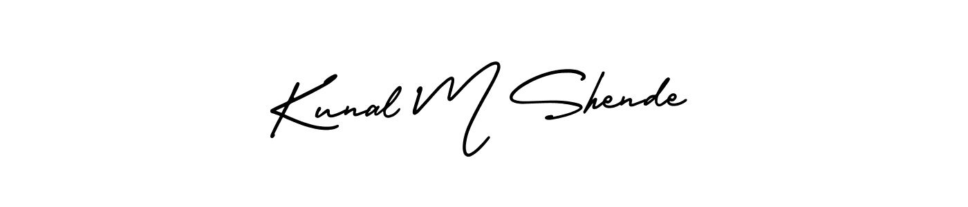 Best and Professional Signature Style for Kunal M Shende. AmerikaSignatureDemo-Regular Best Signature Style Collection. Kunal M Shende signature style 3 images and pictures png