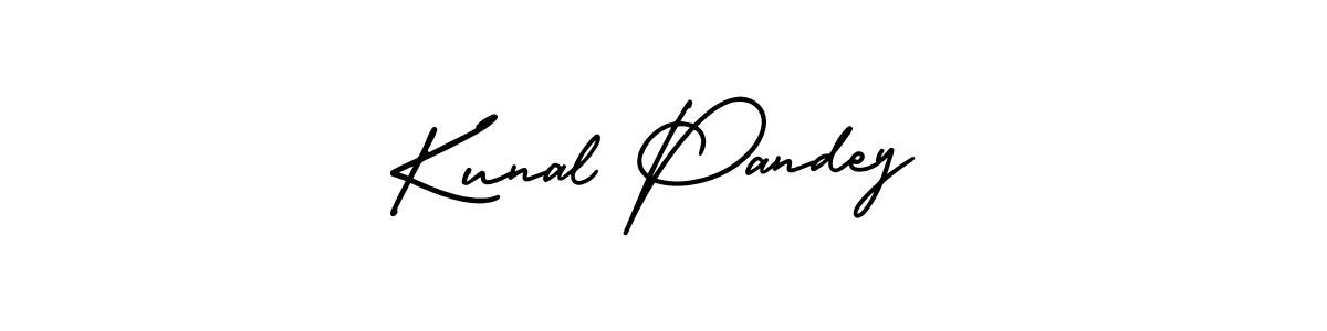 This is the best signature style for the Kunal Pandey name. Also you like these signature font (AmerikaSignatureDemo-Regular). Mix name signature. Kunal Pandey signature style 3 images and pictures png