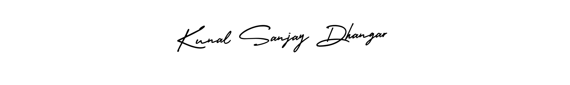 if you are searching for the best signature style for your name Kunal Sanjay Dhangar. so please give up your signature search. here we have designed multiple signature styles  using AmerikaSignatureDemo-Regular. Kunal Sanjay Dhangar signature style 3 images and pictures png
