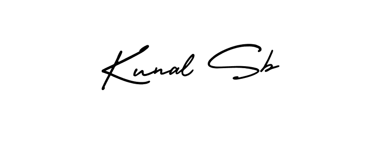 Design your own signature with our free online signature maker. With this signature software, you can create a handwritten (AmerikaSignatureDemo-Regular) signature for name Kunal Sb. Kunal Sb signature style 3 images and pictures png