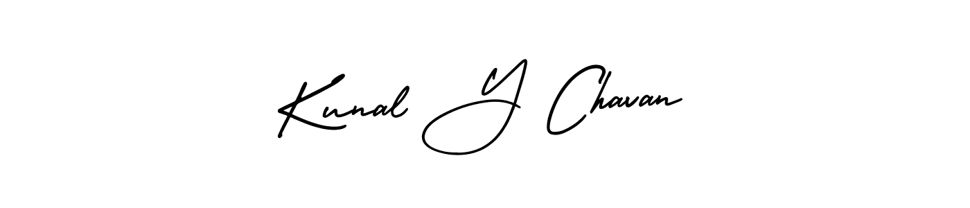 if you are searching for the best signature style for your name Kunal Y Chavan. so please give up your signature search. here we have designed multiple signature styles  using AmerikaSignatureDemo-Regular. Kunal Y Chavan signature style 3 images and pictures png