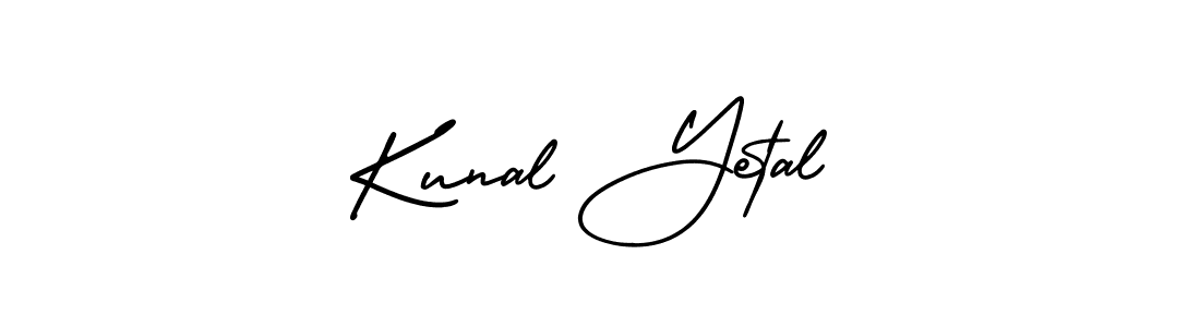 Similarly AmerikaSignatureDemo-Regular is the best handwritten signature design. Signature creator online .You can use it as an online autograph creator for name Kunal Yetal. Kunal Yetal signature style 3 images and pictures png