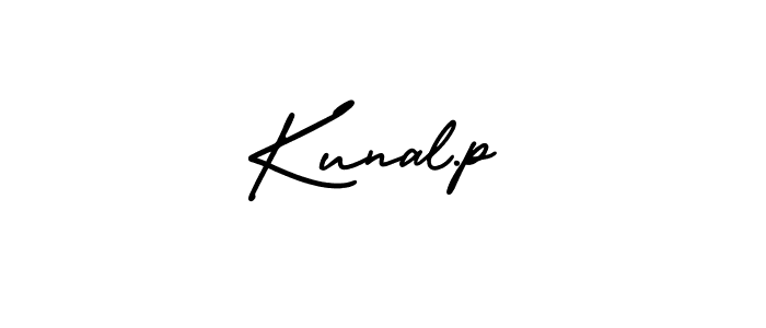 Design your own signature with our free online signature maker. With this signature software, you can create a handwritten (AmerikaSignatureDemo-Regular) signature for name Kunal.p. Kunal.p signature style 3 images and pictures png