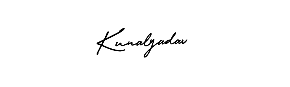 Similarly AmerikaSignatureDemo-Regular is the best handwritten signature design. Signature creator online .You can use it as an online autograph creator for name Kunalyadav. Kunalyadav signature style 3 images and pictures png