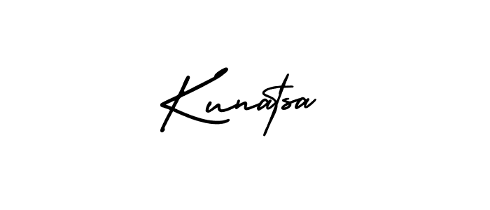 Create a beautiful signature design for name Kunatsa. With this signature (AmerikaSignatureDemo-Regular) fonts, you can make a handwritten signature for free. Kunatsa signature style 3 images and pictures png