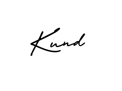 How to make Kund signature? AmerikaSignatureDemo-Regular is a professional autograph style. Create handwritten signature for Kund name. Kund signature style 3 images and pictures png