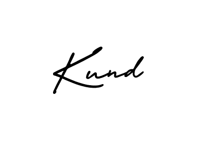 How to make Kund signature? AmerikaSignatureDemo-Regular is a professional autograph style. Create handwritten signature for Kund name. Kund signature style 3 images and pictures png