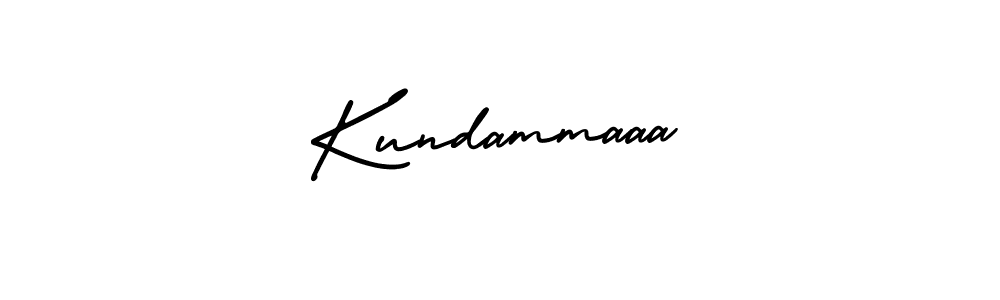 You should practise on your own different ways (AmerikaSignatureDemo-Regular) to write your name (Kundammaaa) in signature. don't let someone else do it for you. Kundammaaa signature style 3 images and pictures png