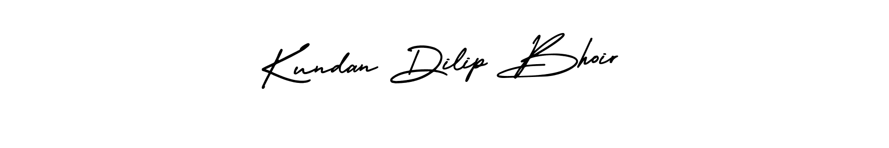 How to make Kundan Dilip Bhoir name signature. Use AmerikaSignatureDemo-Regular style for creating short signs online. This is the latest handwritten sign. Kundan Dilip Bhoir signature style 3 images and pictures png