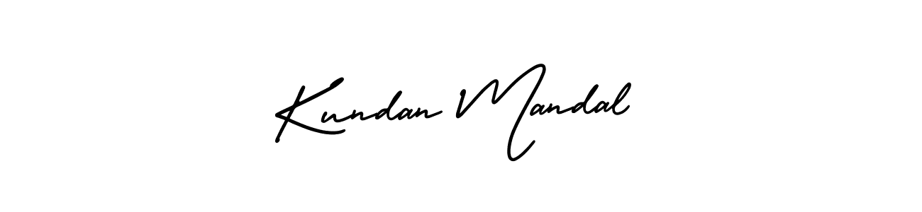 The best way (AmerikaSignatureDemo-Regular) to make a short signature is to pick only two or three words in your name. The name Kundan Mandal include a total of six letters. For converting this name. Kundan Mandal signature style 3 images and pictures png