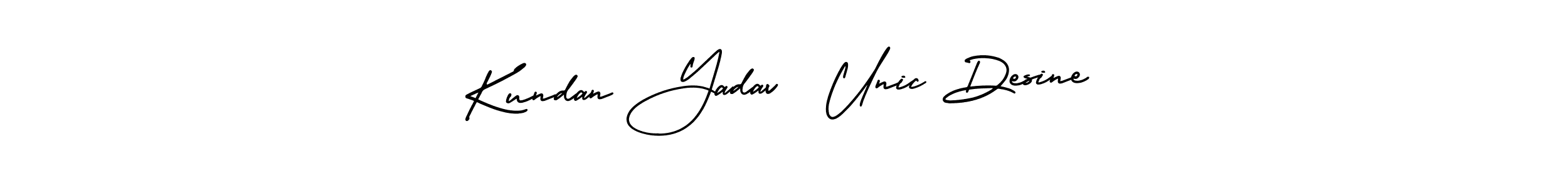 Design your own signature with our free online signature maker. With this signature software, you can create a handwritten (AmerikaSignatureDemo-Regular) signature for name Kundan Yadav  Unic Desine. Kundan Yadav  Unic Desine signature style 3 images and pictures png