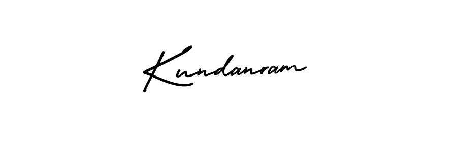 You should practise on your own different ways (AmerikaSignatureDemo-Regular) to write your name (Kundanram) in signature. don't let someone else do it for you. Kundanram signature style 3 images and pictures png