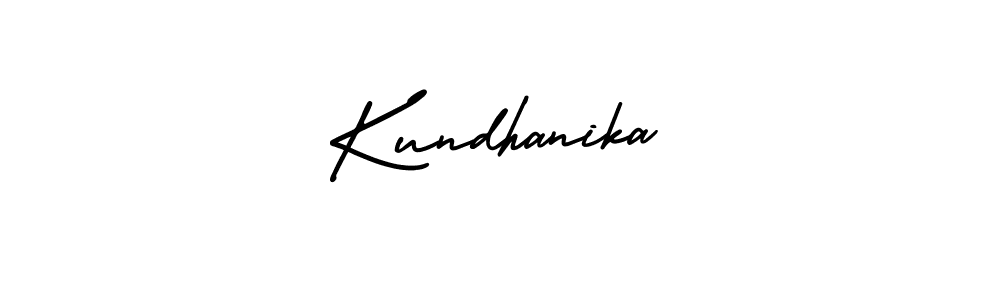 Kundhanika stylish signature style. Best Handwritten Sign (AmerikaSignatureDemo-Regular) for my name. Handwritten Signature Collection Ideas for my name Kundhanika. Kundhanika signature style 3 images and pictures png