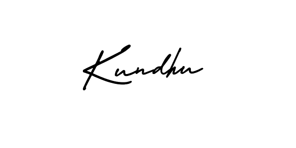 You should practise on your own different ways (AmerikaSignatureDemo-Regular) to write your name (Kundhu) in signature. don't let someone else do it for you. Kundhu signature style 3 images and pictures png