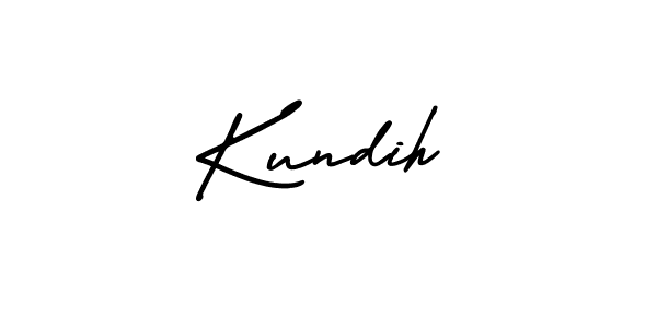 Use a signature maker to create a handwritten signature online. With this signature software, you can design (AmerikaSignatureDemo-Regular) your own signature for name Kundih. Kundih signature style 3 images and pictures png