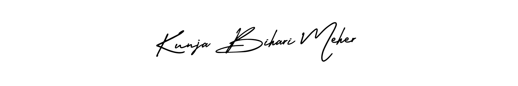 Also we have Kunja Bihari Meher name is the best signature style. Create professional handwritten signature collection using AmerikaSignatureDemo-Regular autograph style. Kunja Bihari Meher signature style 3 images and pictures png