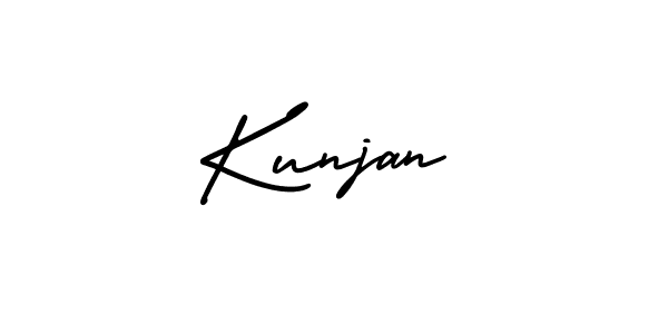 Best and Professional Signature Style for Kunjan. AmerikaSignatureDemo-Regular Best Signature Style Collection. Kunjan signature style 3 images and pictures png