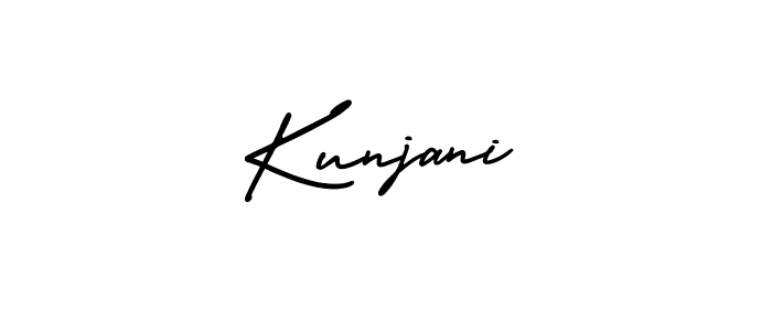 Also You can easily find your signature by using the search form. We will create Kunjani name handwritten signature images for you free of cost using AmerikaSignatureDemo-Regular sign style. Kunjani signature style 3 images and pictures png