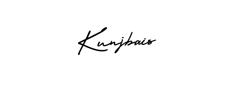 Also we have Kunjbais name is the best signature style. Create professional handwritten signature collection using AmerikaSignatureDemo-Regular autograph style. Kunjbais signature style 3 images and pictures png
