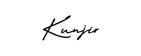 Generate high-definition signature styles for Kunjir. The AmerikaSignatureDemo-Regular typeface ensures crisp legibility and sophisticated design. Kunjir signature style 3 images and pictures png
