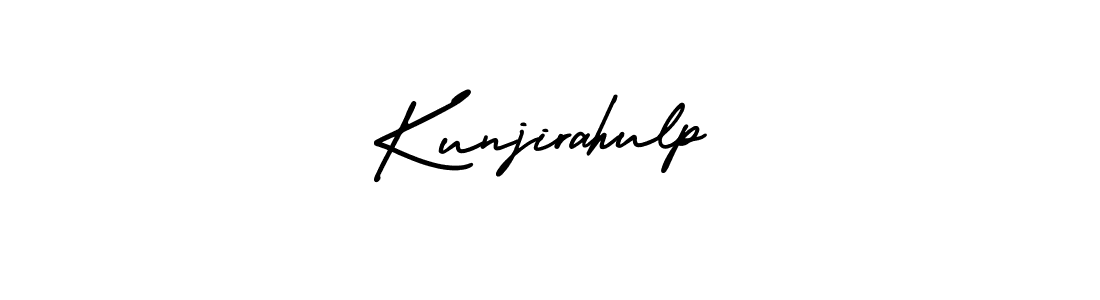 How to Draw Kunjirahulp signature style? AmerikaSignatureDemo-Regular is a latest design signature styles for name Kunjirahulp. Kunjirahulp signature style 3 images and pictures png