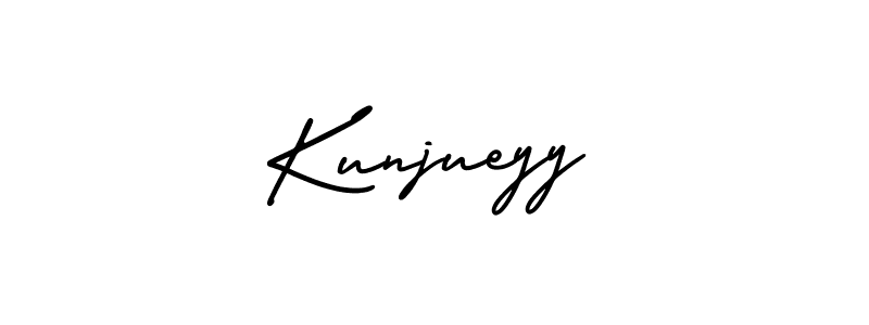 How to Draw Kunjueyy signature style? AmerikaSignatureDemo-Regular is a latest design signature styles for name Kunjueyy. Kunjueyy signature style 3 images and pictures png