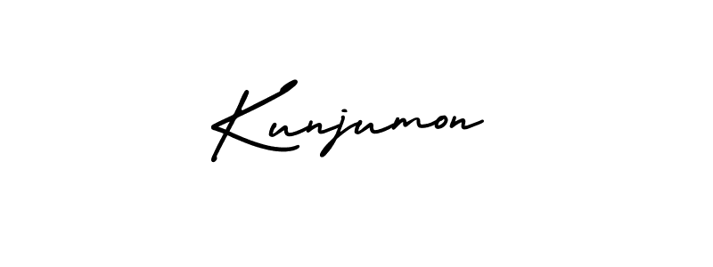 Make a short Kunjumon signature style. Manage your documents anywhere anytime using AmerikaSignatureDemo-Regular. Create and add eSignatures, submit forms, share and send files easily. Kunjumon signature style 3 images and pictures png