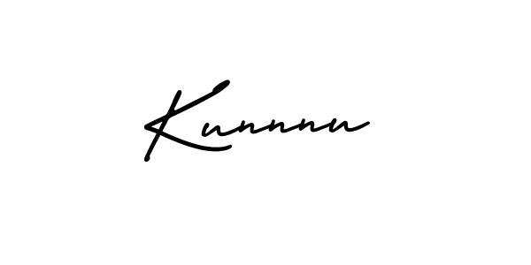 You should practise on your own different ways (AmerikaSignatureDemo-Regular) to write your name (Kunnnu) in signature. don't let someone else do it for you. Kunnnu signature style 3 images and pictures png