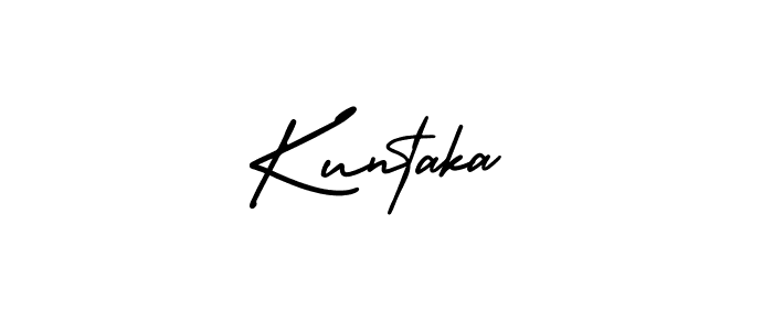 This is the best signature style for the Kuntaka name. Also you like these signature font (AmerikaSignatureDemo-Regular). Mix name signature. Kuntaka signature style 3 images and pictures png